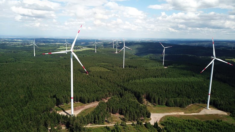 Luftbild Windpark Lammersdorf